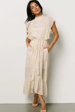 Baltic Born Jerika Midi Dress | Natural + Gold