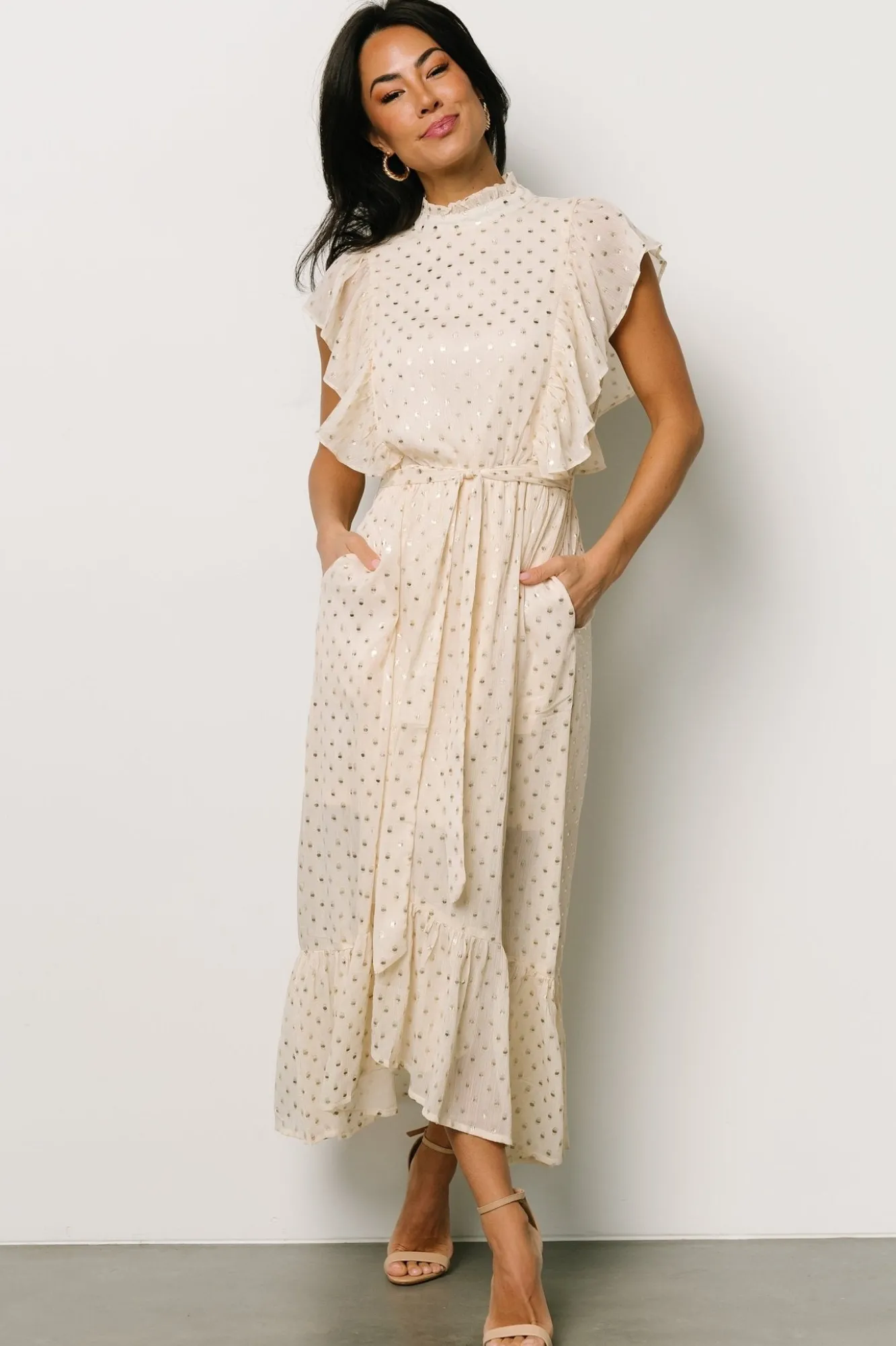 Baltic Born Jerika Midi Dress | Natural + Gold