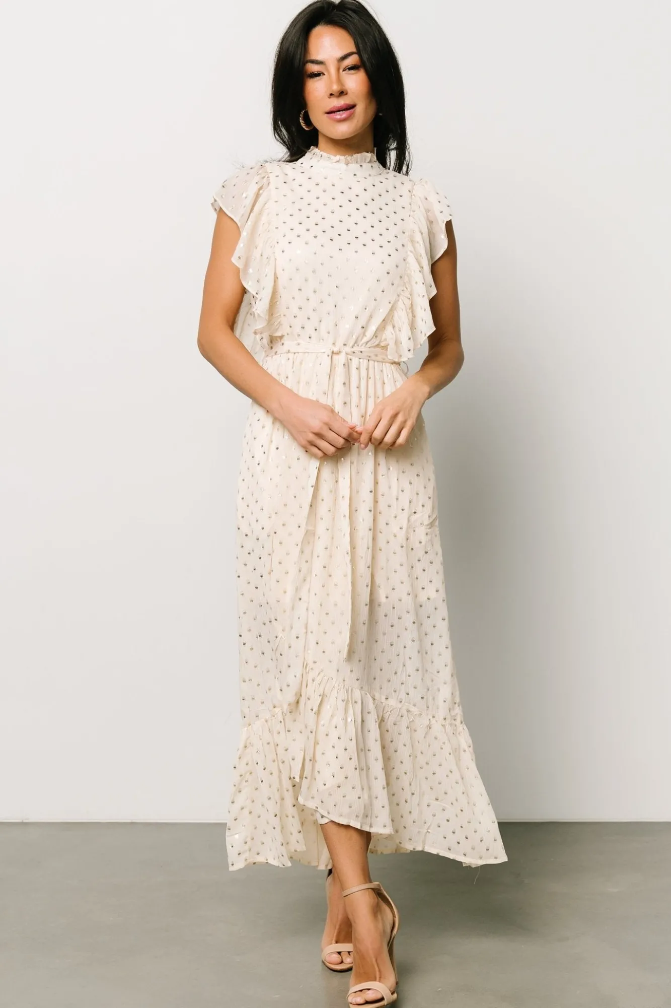 Baltic Born Jerika Midi Dress | Natural + Gold
