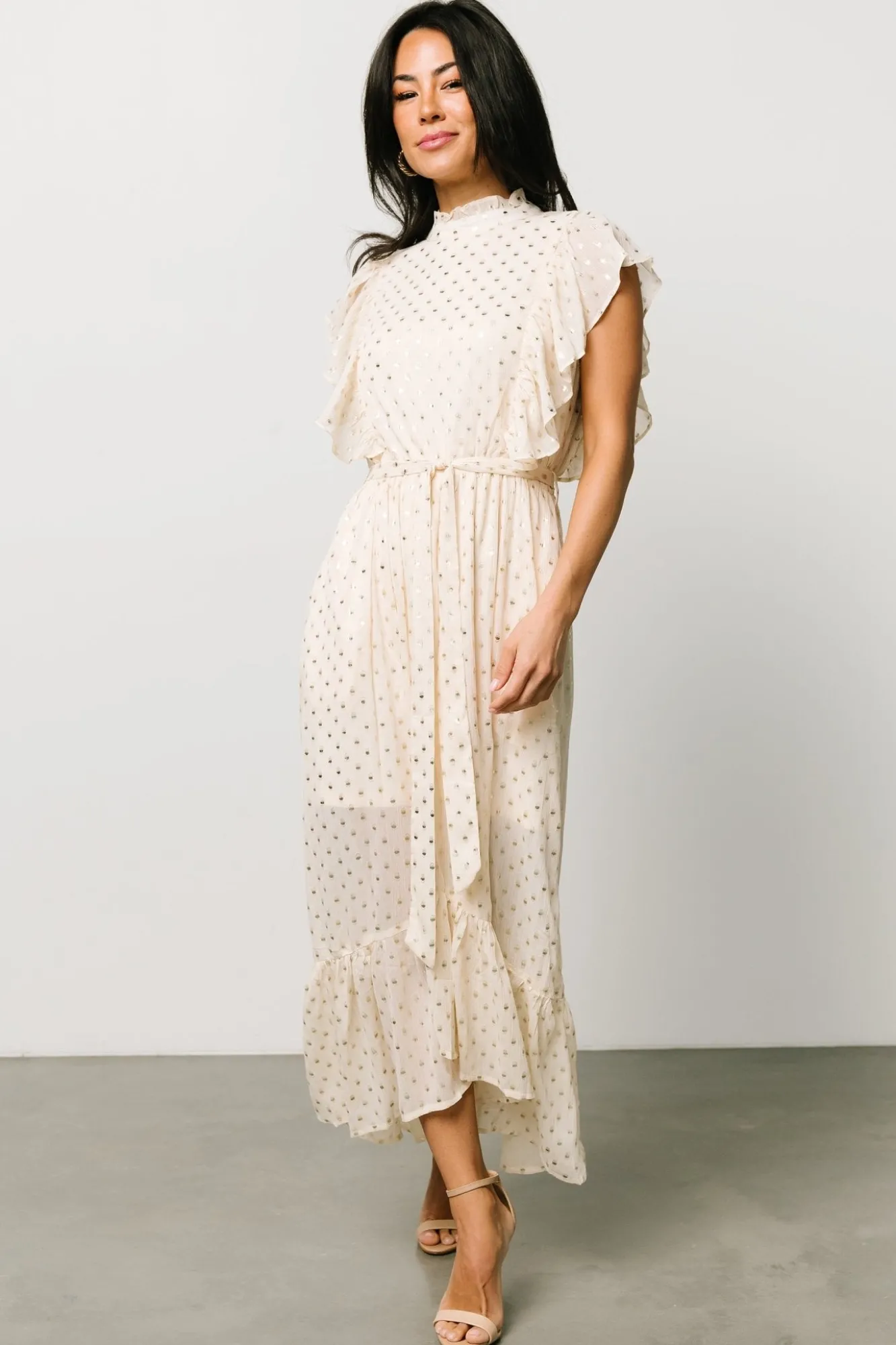 Baltic Born Jerika Midi Dress | Natural + Gold