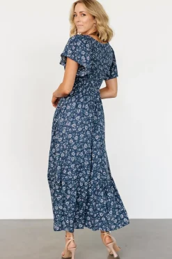 Baltic Born Joanie Smocked Dress | Blue Floral