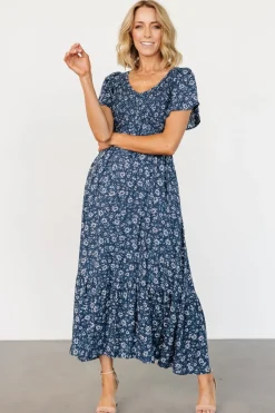 Baltic Born Joanie Smocked Dress | Blue Floral