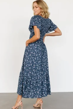 Baltic Born Joanie Smocked Dress | Blue Floral