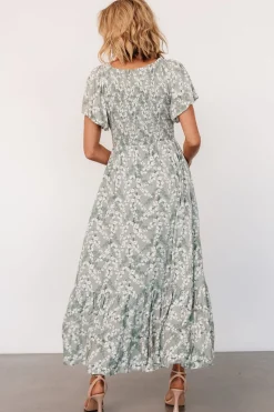 Baltic Born Joanie Smocked Dress | Sage + Off White Floral
