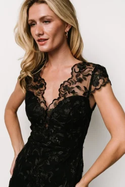 Baltic Born Jordana Embroidered Midi Dress |