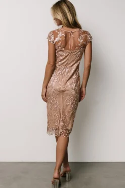 Baltic Born Jordana Embroidered Midi Dress |