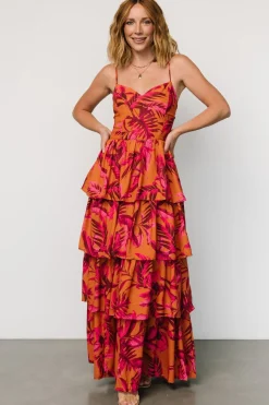 Baltic Born Joree Tiered Maxi Dress | Ginger + Fuschia Multi
