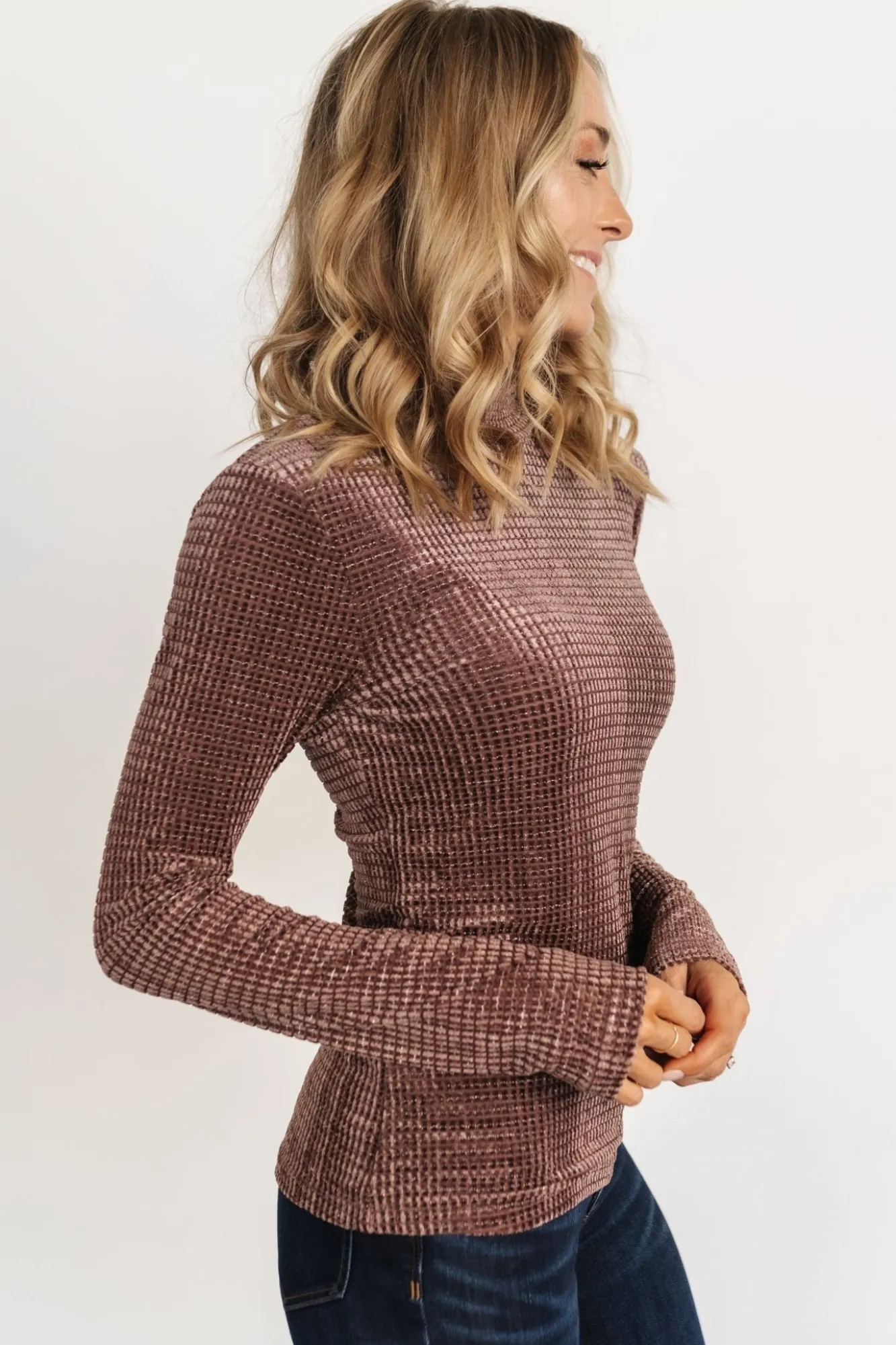 Baltic Born Joss Velvet Top | Dusty Clove