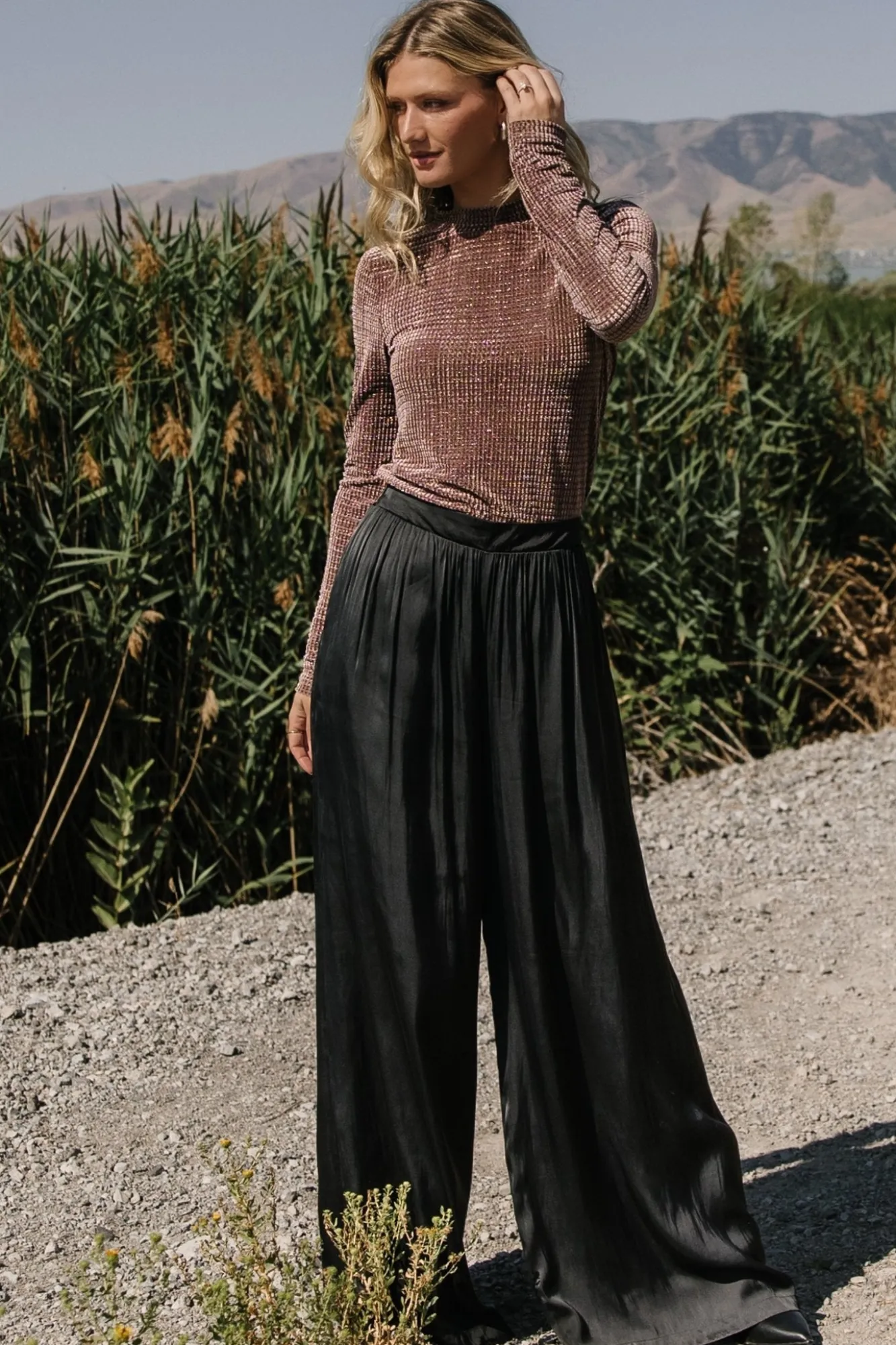 Baltic Born Joss Velvet Top | Dusty Clove