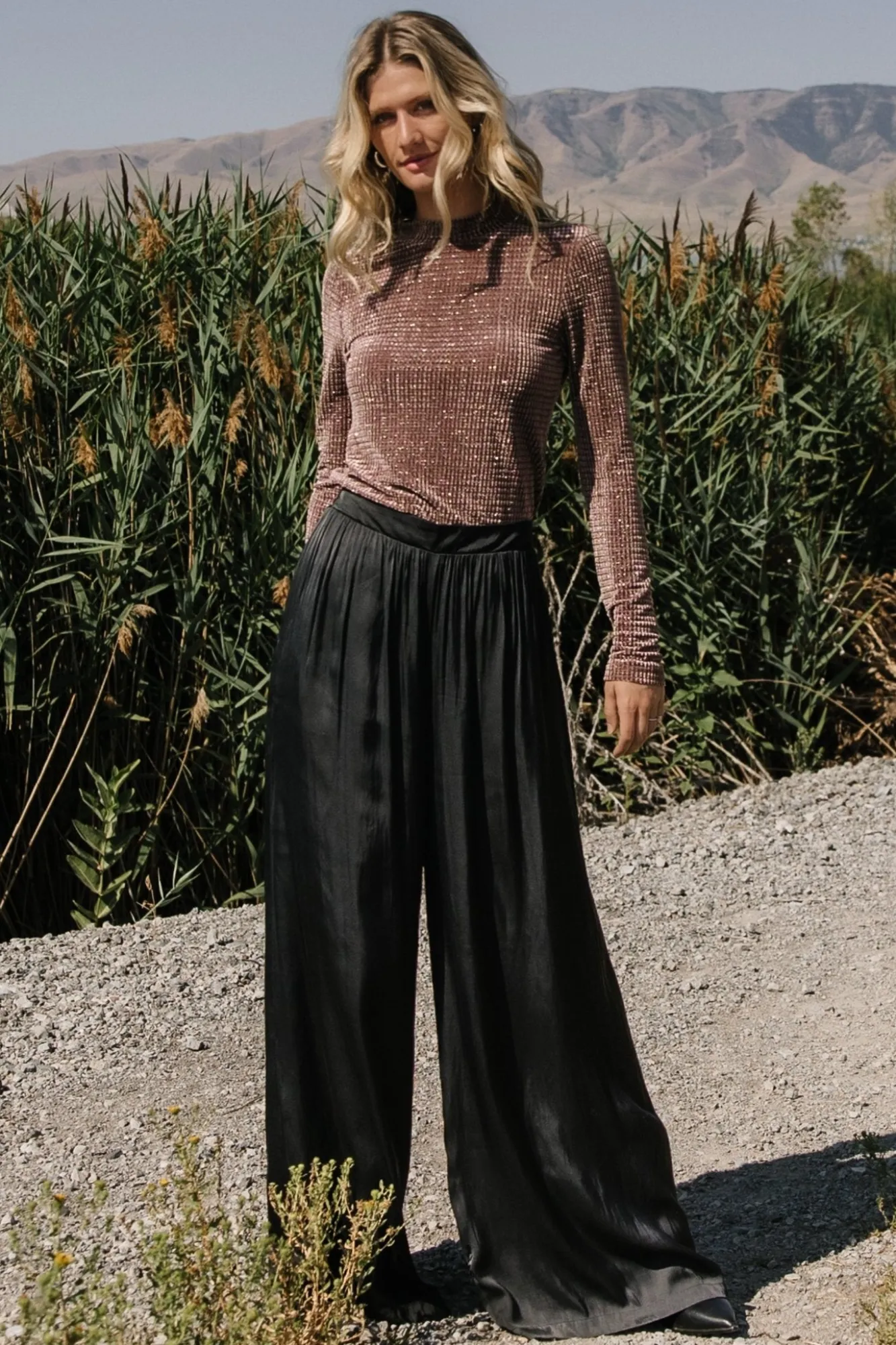 Baltic Born Joss Velvet Top | Dusty Clove