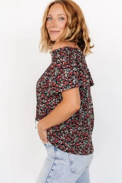 Baltic Born Jude Boho Top | Black + Red