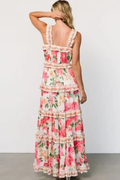 Baltic Born Julieta Tiered Maxi Dress | Off White Floral