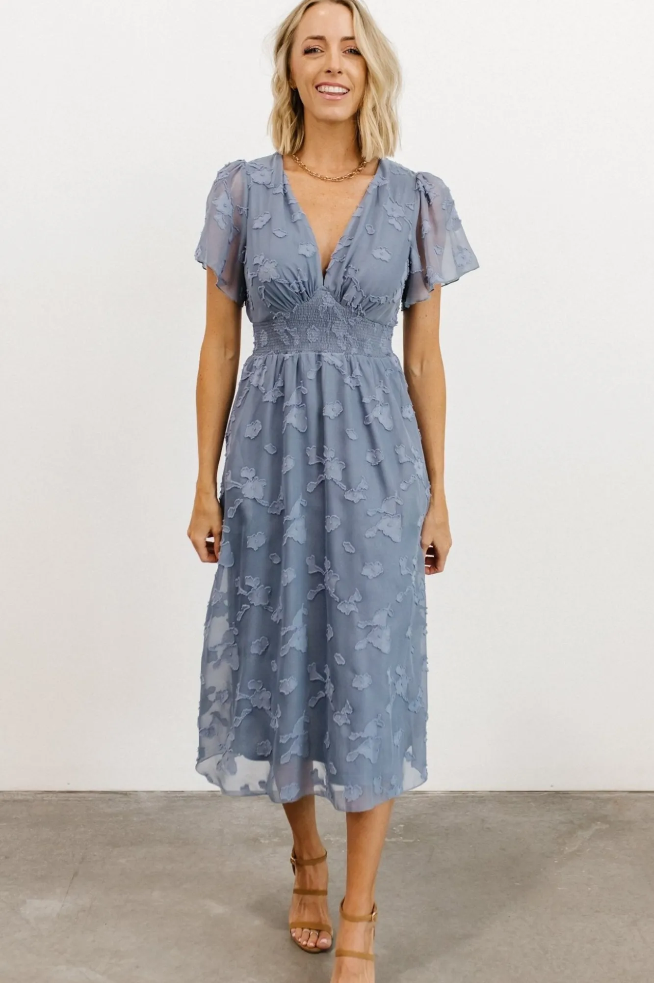 Baltic Born June Smocked Midi Dress |
