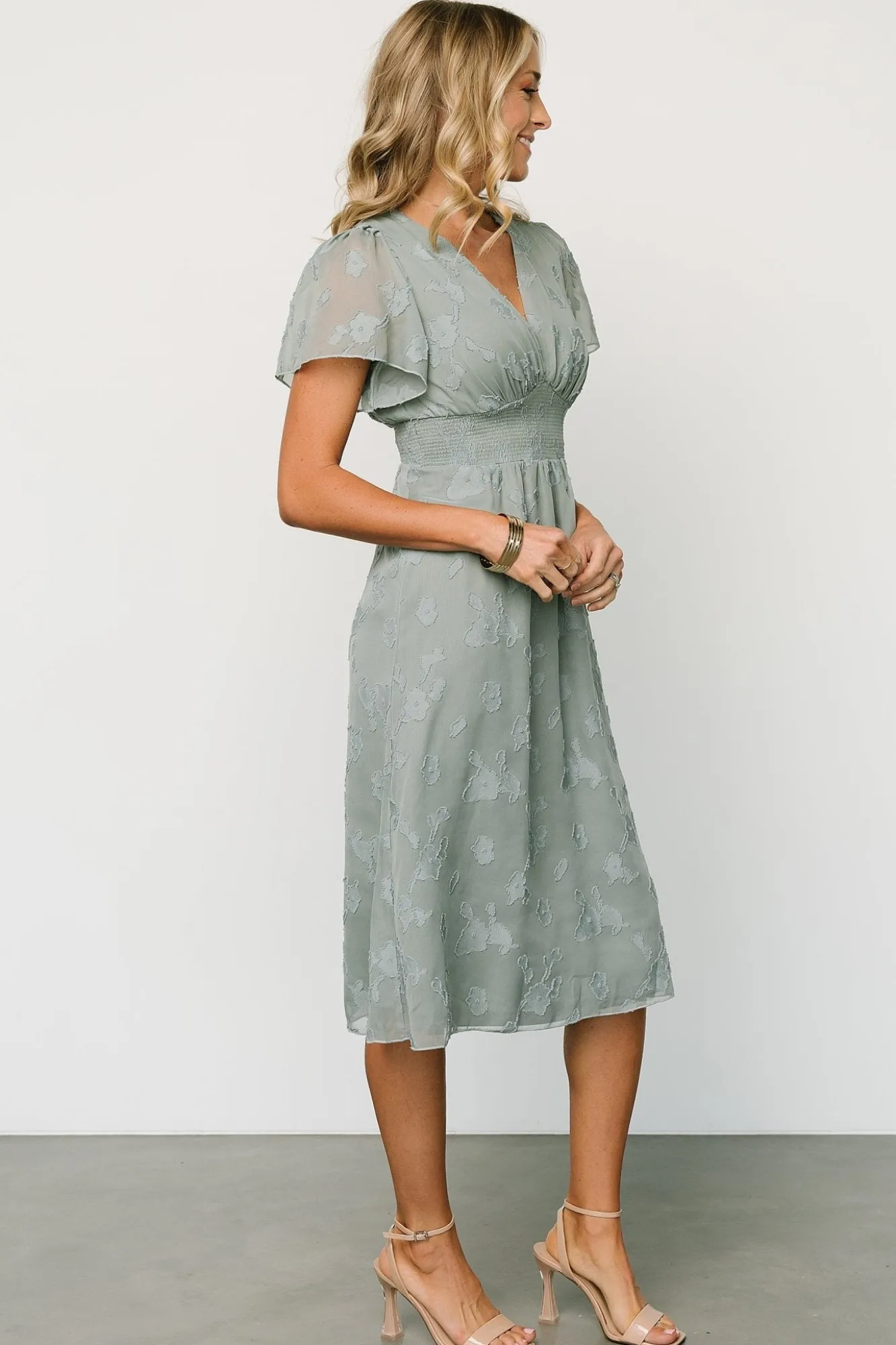 Baltic Born June Smocked Midi Dress |