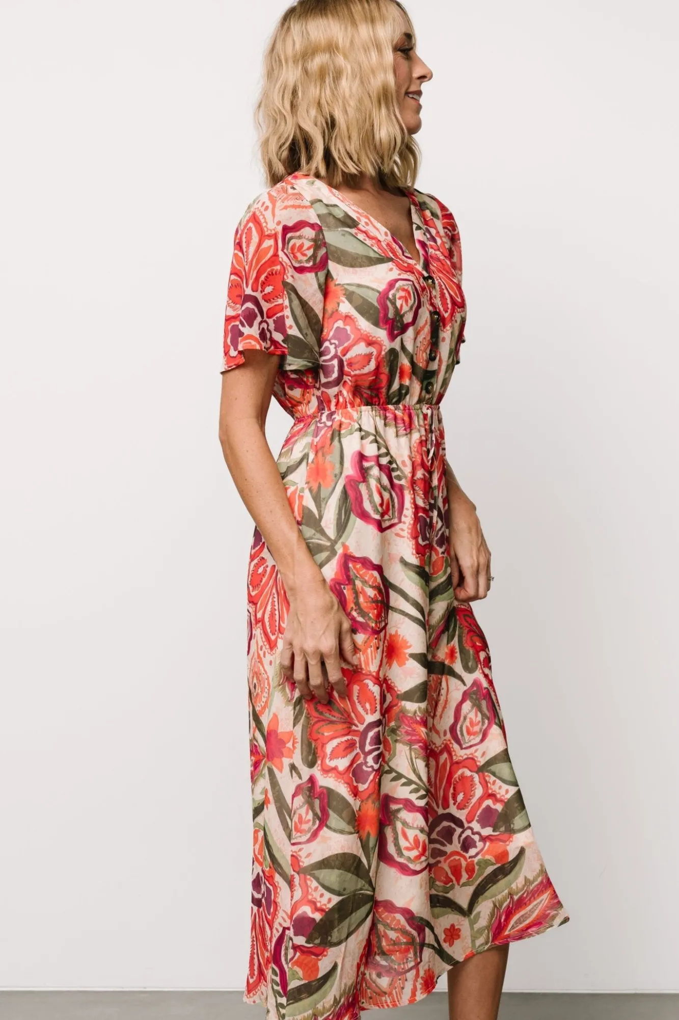 Baltic Born Junie Midi Dress | Multi Print
