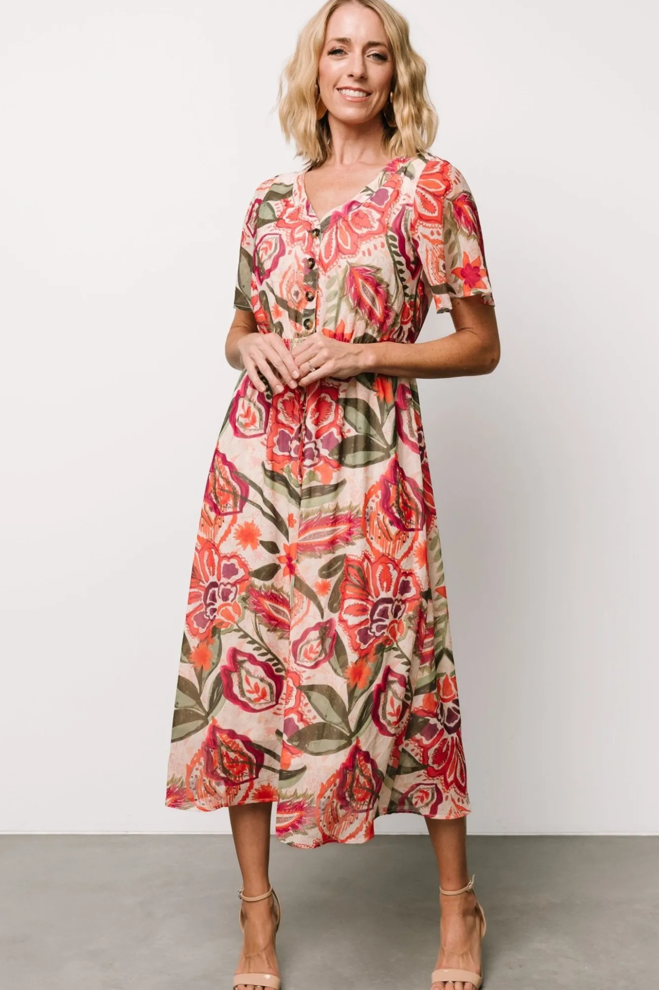 Baltic Born Junie Midi Dress | Multi Print