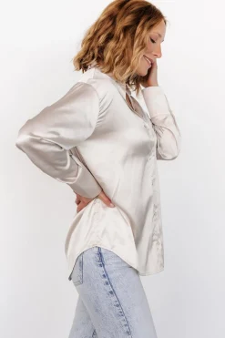 Baltic Born Kacey Satin Button Up Top |