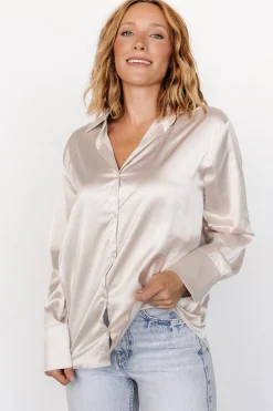 Baltic Born Kacey Satin Button Up Top |