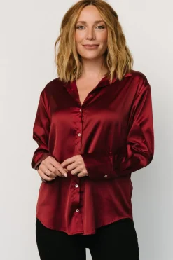 Baltic Born Kacey Satin Button Up Top |