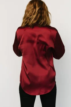 Baltic Born Kacey Satin Button Up Top |
