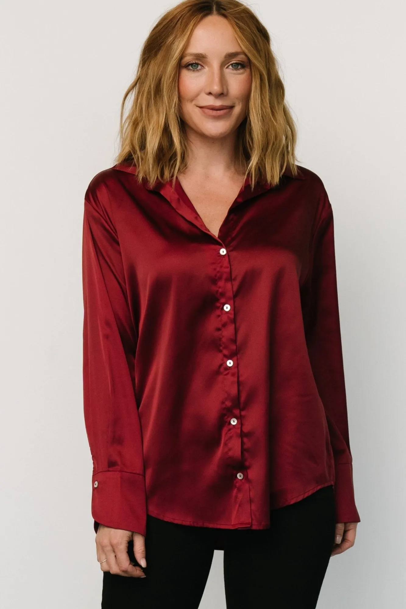 Baltic Born Kacey Satin Button Up Top |