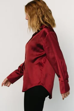 Baltic Born Kacey Satin Button Up Top |