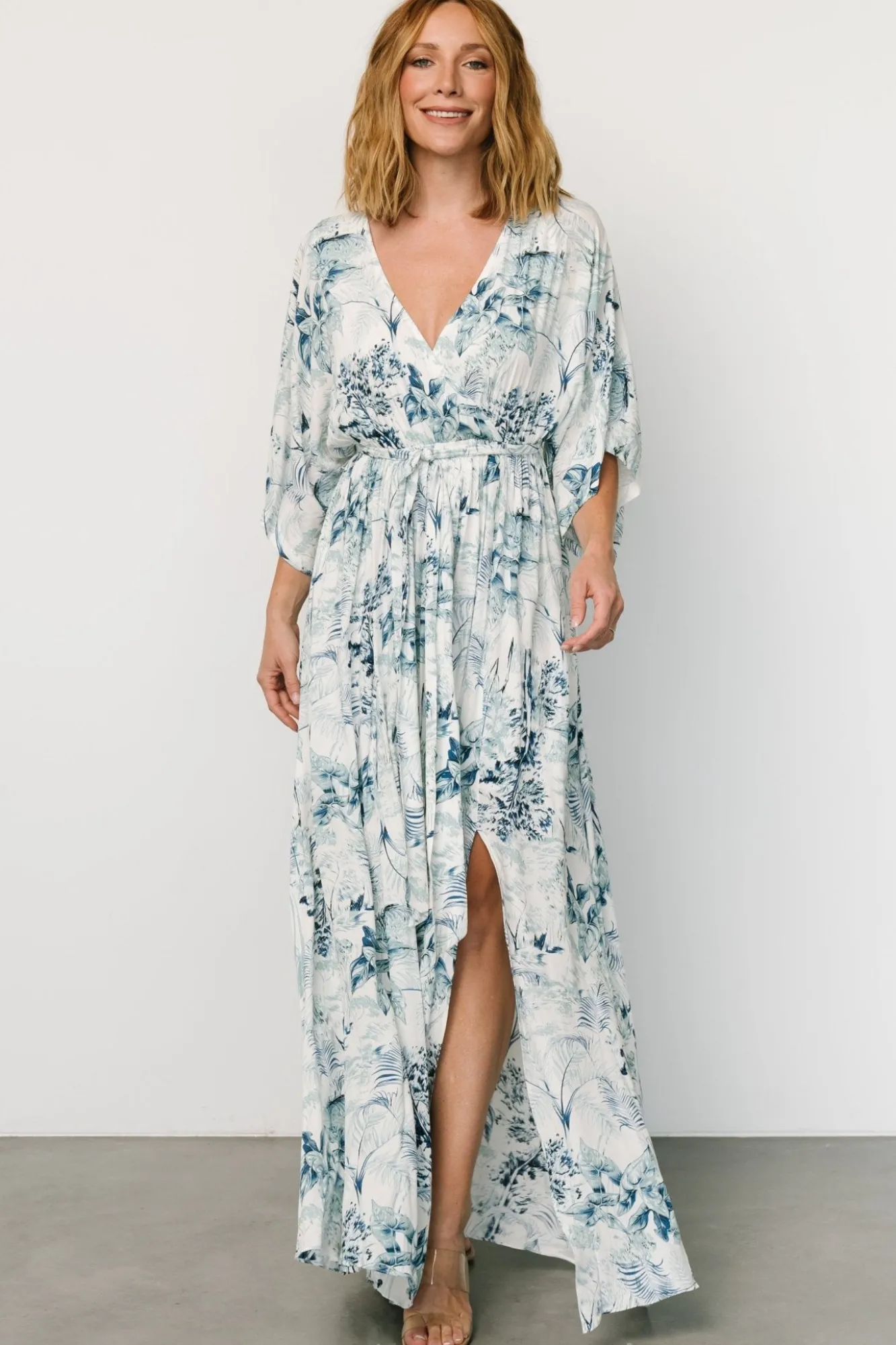 Baltic Born Kalea Maxi Dress | Blue + White