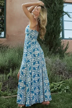 Baltic Born Kali Maxi Dress | Blue + White