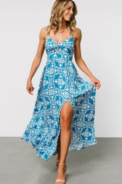 Baltic Born Kali Maxi Dress | Blue + White