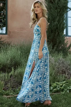 Baltic Born Kali Maxi Dress | Blue + White