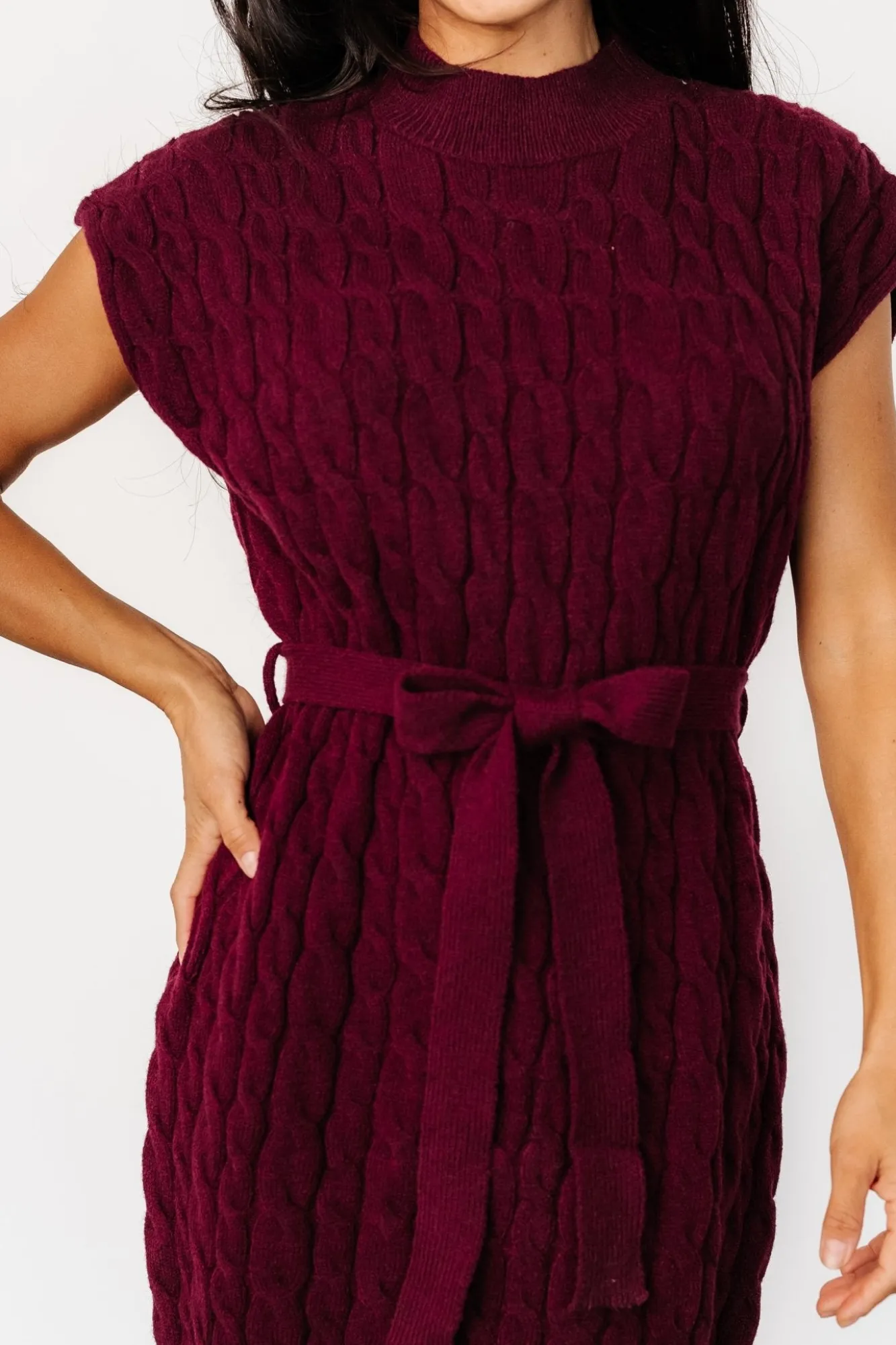 Baltic Born Kambri Cable Knit Sweater Dress |