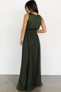 Baltic Born Kamila Tulle Maxi Dress | Juniper Green