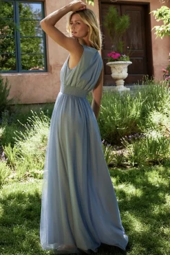 Baltic Born Kamila Tulle Maxi Dress | Whisper Blue