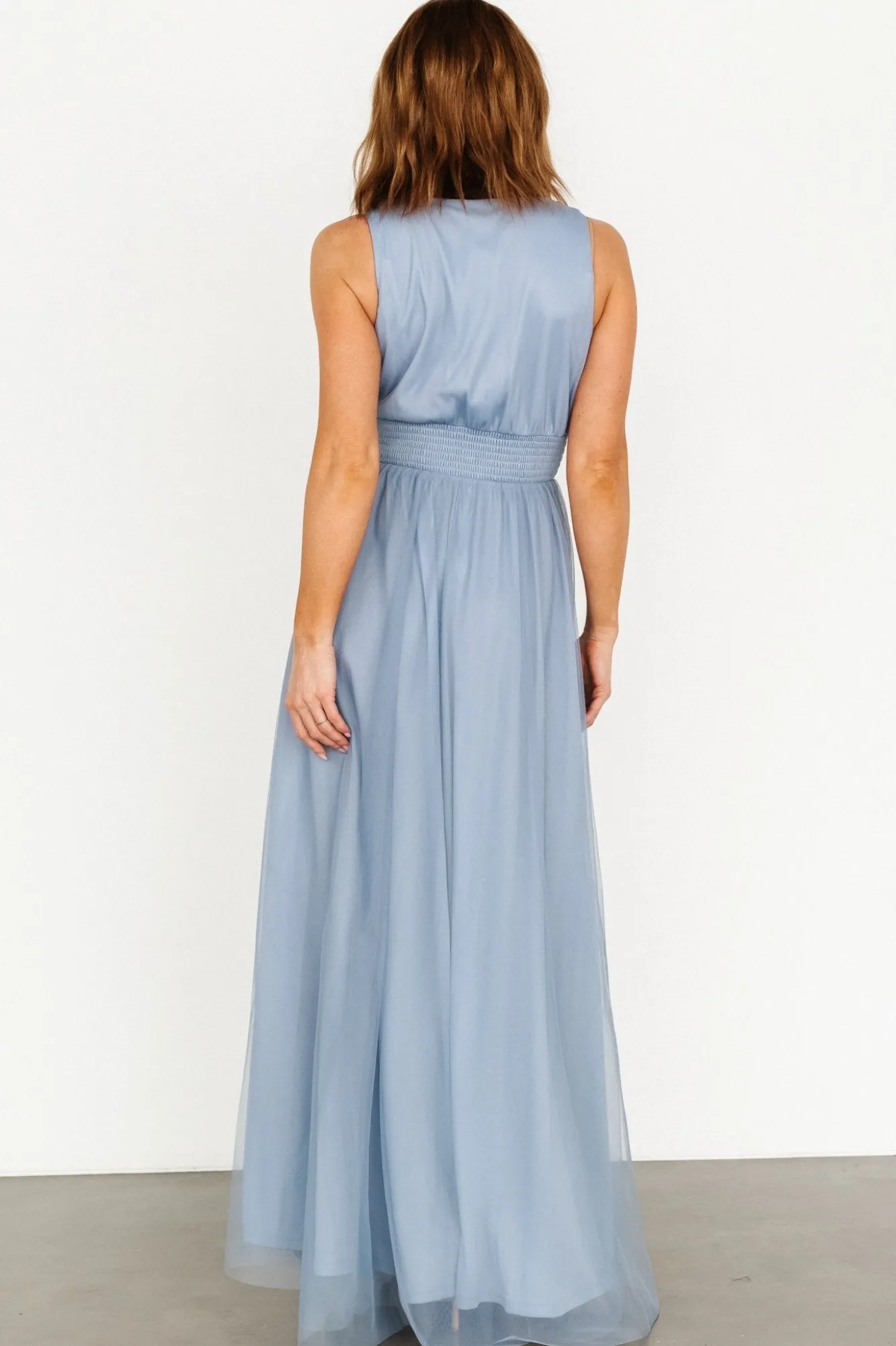Baltic Born Kamila Tulle Maxi Dress | Whisper Blue