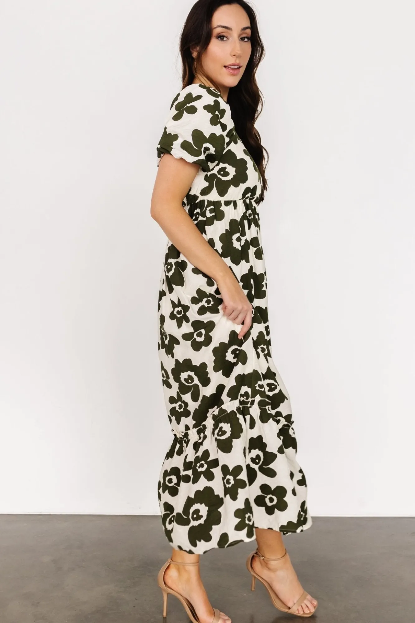 Baltic Born Kasey Maxi Dress | Olive + Ivory Print