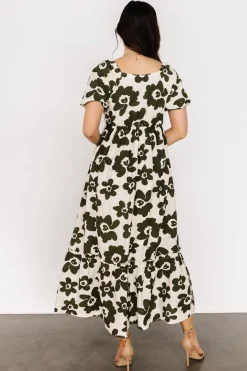 Baltic Born Kasey Maxi Dress | Olive + Ivory Print
