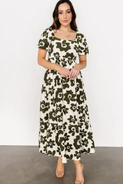 Baltic Born Kasey Maxi Dress | Olive + Ivory Print