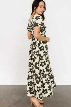 Baltic Born Kasey Maxi Dress | Olive + Ivory Print