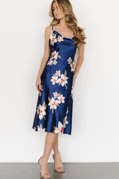Baltic Born Katarina Slip Midi Dress | Vintage Blue Floral