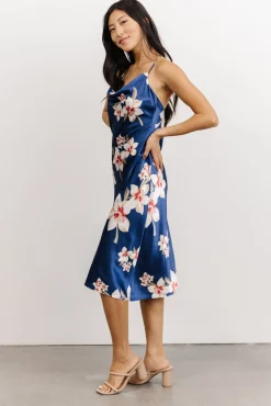 Baltic Born Katarina Slip Midi Dress | Vintage Blue Floral