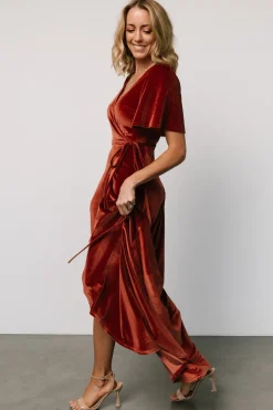 Baltic Born Katelyn Velvet Maxi Wrap Dress |