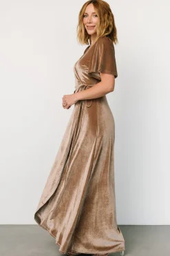 Baltic Born Katelyn Velvet Maxi Wrap Dress |
