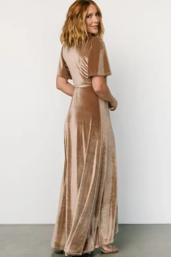 Baltic Born Katelyn Velvet Maxi Wrap Dress |