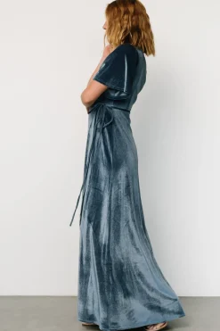 Baltic Born Katelyn Velvet Maxi Wrap Dress |