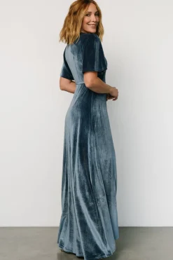 Baltic Born Katelyn Velvet Maxi Wrap Dress |