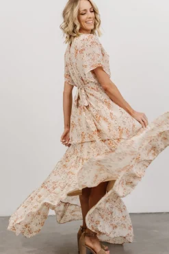 Baltic Born Katherine Maxi Dress | Cream + Rust Floral