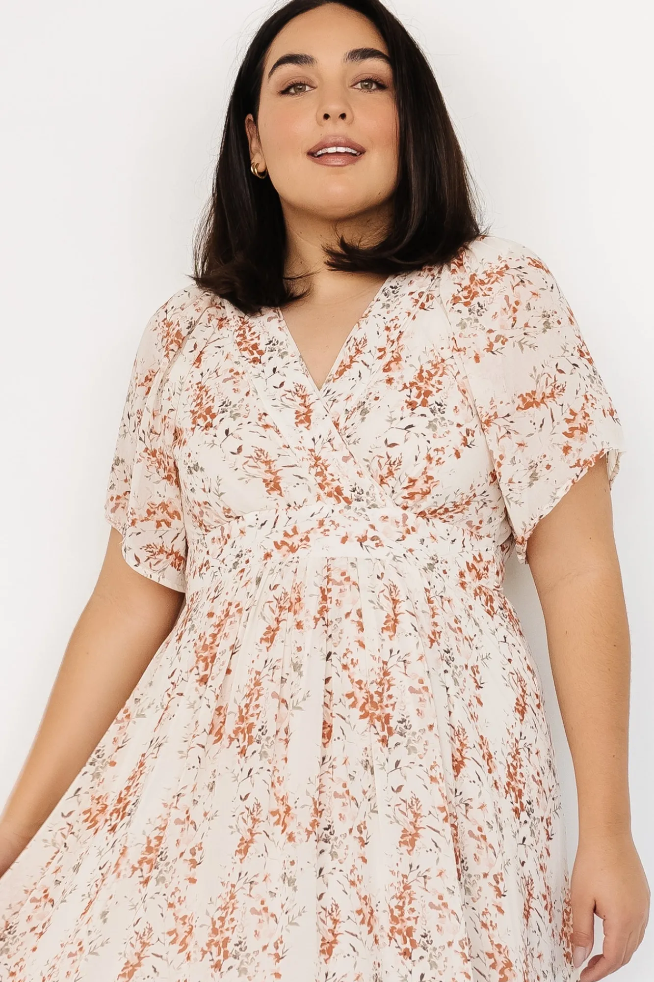 Baltic Born Katherine Maxi Dress | Cream + Rust Floral