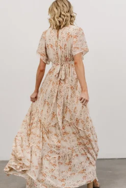 Baltic Born Katherine Maxi Dress | Cream + Rust Floral