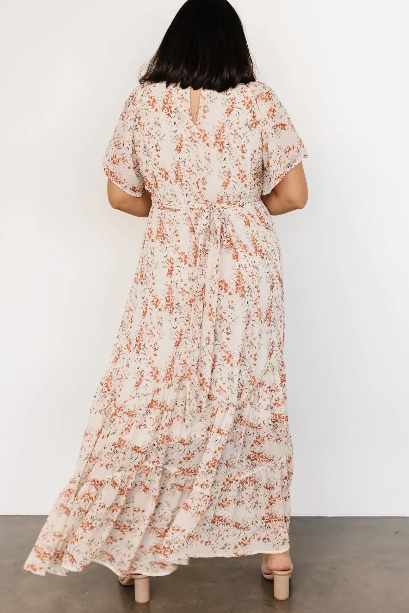 Baltic Born Katherine Maxi Dress | Cream + Rust Floral