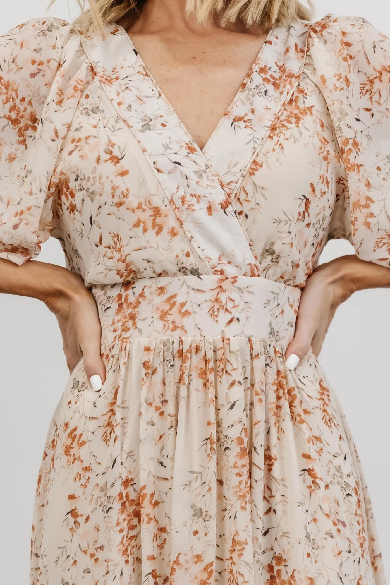 Baltic Born Katherine Maxi Dress | Cream + Rust Floral